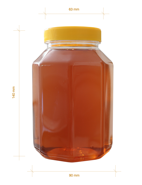 Borcan plastic (octogonal)